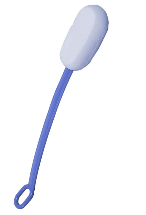 Badhilfen - Badeschwamm mit 2 verschiedenen Oberflächen Ansicht 2 Badhilfen - Badeschwamm mit 2 verschiedenen Oberflächen, in Farbe BLAU-WEISS Ansicht 2