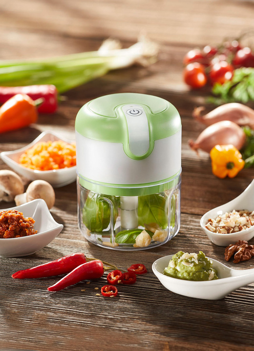 Küchenhelfer - Akku-Zerkleinerer Livington 3 Seconds Chopper Ansicht 3 Küchenhelfer - Akku-Zerkleinerer Livington 3 Seconds Chopper, in Farbe GRÜN-WEISS Ansicht 3