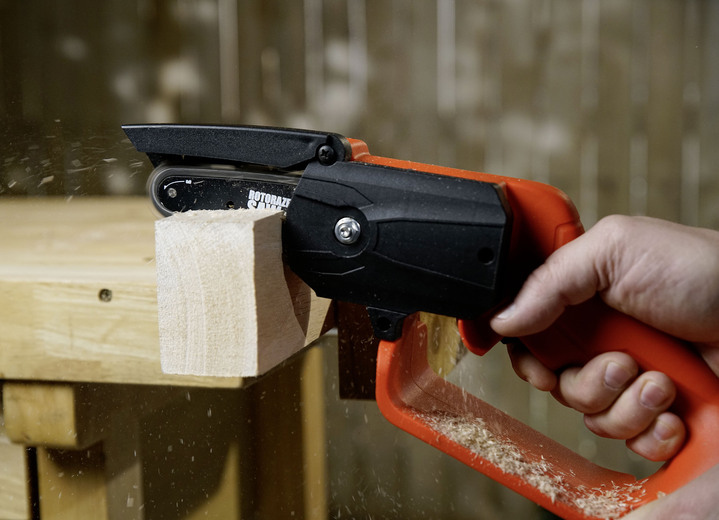 Gartenpflege - Mini-Kettensäge Rotorazer, in Farbe SCHWARZ Ansicht 2