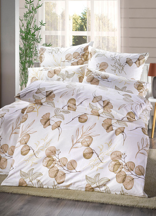 Bettwäschegarnituren - Bettwäsche-Garnitur in Renforcé-Qualität, in Größe 111 (40x80 cm + 135x200 cm) bis 412 (4-teiliges Sparset: 2x 80x80 cm+ 135x200 cm), in Farbe GRÜN