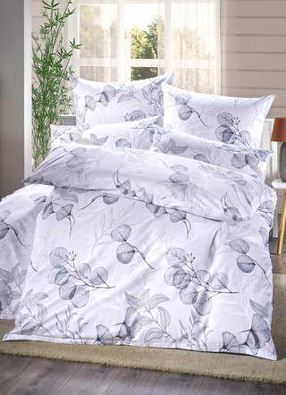 Bettwäschegarnituren - Bettwäsche-Garnitur in Renforcé-Qualität, in Größe 111 (40x80 cm + 135x200 cm) bis 412 (4-teiliges Sparset: 2x 80x80 cm+ 135x200 cm), in Farbe GRÜN