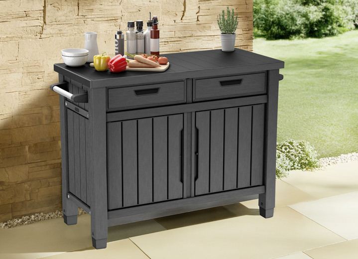 Gartenmöbel - BBQ-/Beistelltisch Unity Buffet, in Farbe ANTHRAZIT Ansicht 1