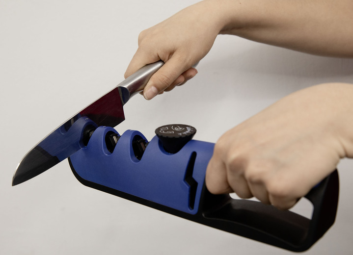 Haushaltshelfer - Livington Blade Star: Schärfen, schneiden und polieren in Sekunden Ansicht 3 Haushaltshelfer - Livington Blade Star: Schärfen, schneiden und polieren in Sekunden, in Farbe BLAU Ansicht 3