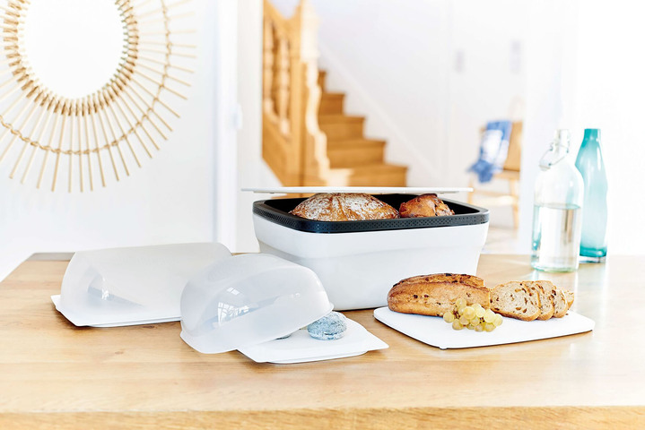 Backen - Tupperware BreadSmart Brotbehälter, in Farbe WEISS-SCHWARZ, in Ausführung BreadSmart Large Ansicht 1