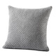 Dekokissen & Hüllen - Kissenbezug in Strickoptik, in Farbe NATUR – Farbe SILBER – Ansicht 1