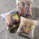 Dekokissen & Hüllen - Kissenbezüge mit Raubtiermotiv, in Farbe LÖWE, in Ausführung Kissenbezug Löwe – Farbe TIGER – Ansicht 2