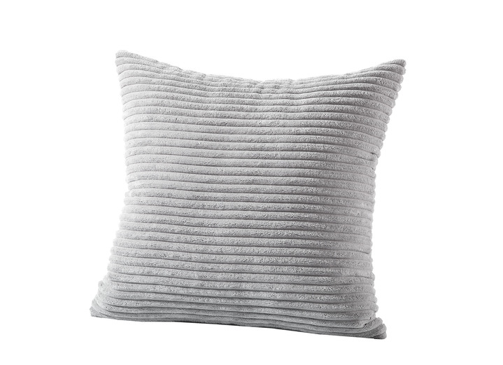 Dekokissen & Hüllen - Weicher Kissenbezug mit Reißverschuss, in Größe 105 (40x40 cm) bis 110 (50x50 cm), in Farbe CREME Ansicht 2