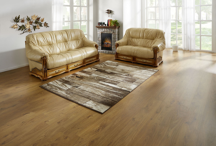 Polstergruppen - Italienische Polstermöbel mit Bezug aus echtem Leder, in Farbe GRÜN, in Ausführung Sessel Ansicht 17