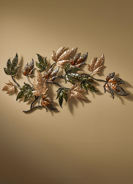 Metall-Wandbilder - Wanddekoration aus Metall, in Farbe GOLD-GRÜN-BRAUN Ansicht 2