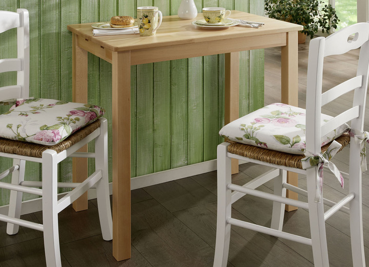 Esstische - Esstisch aus massiver Buche mit Auszug, in Farbe WEISS, in Ausführung klein Ansicht 7