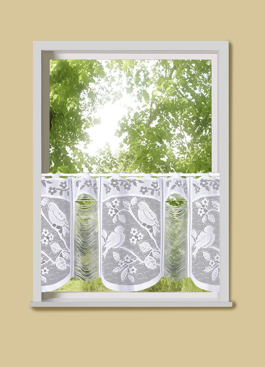 - Kurzstore mit Stangendurchzug, in Größe 661 (H30xB 95 cm) bis 864 (H60xH165 cm), in Farbe WEISS