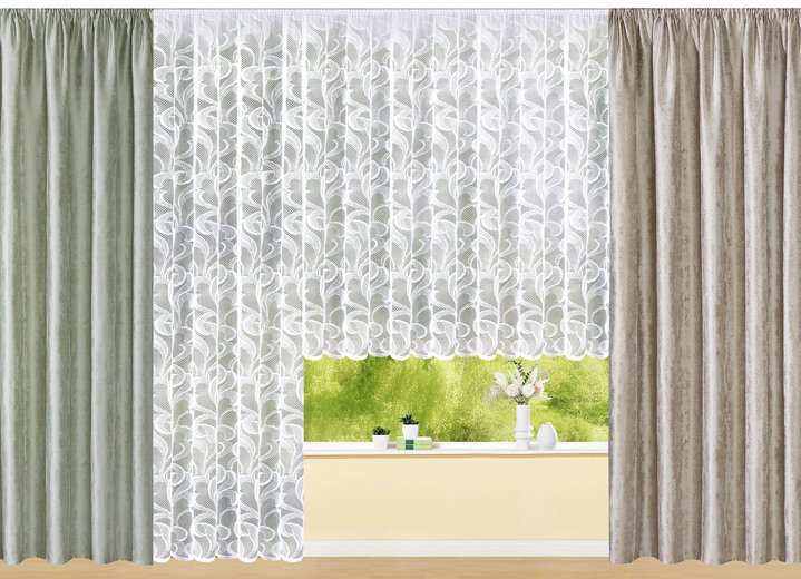 Klassisch - Einzelschal im Marmor-Design, in Größe 358 (H145xB140 cm) bis 456 (H245xB140 cm), in Farbe TAUPE Ansicht 3