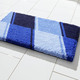 Badgarnituren - Badgarnitur mit rutschhemmender Rückseite – Farbe BLAU Badgarnituren - Badgarnitur mit rutschhemmender Rückseite, in Größe 100 (Vorleger halbrund, 50/ 80 cm) bis 112 (WC-Deckelbezug, 47/ 50 cm), in Farbe BLAU