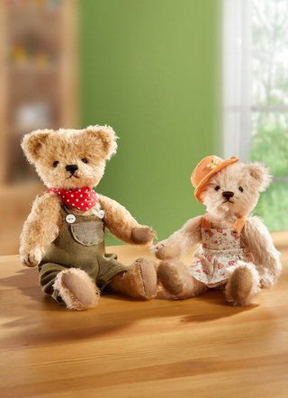 Teddy aus hochwertigem Mohairplüsch