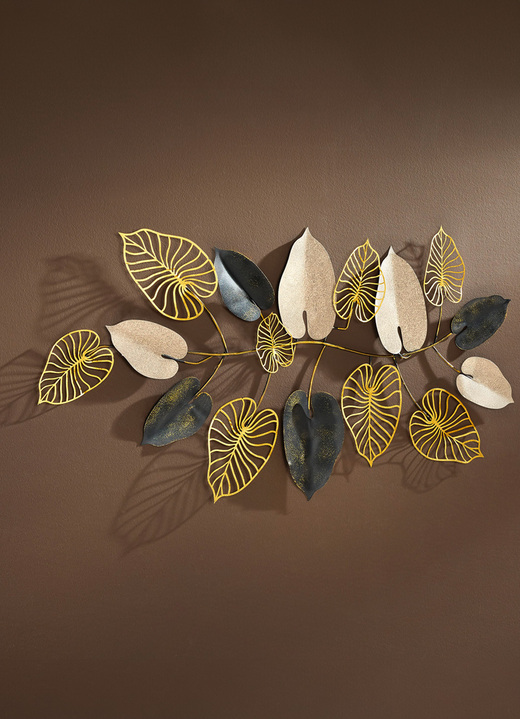 Metall-Wandbilder - Wanddekoration aus hochwertigem Metall, in Farbe GOLD-GRAU-SCHWARZ