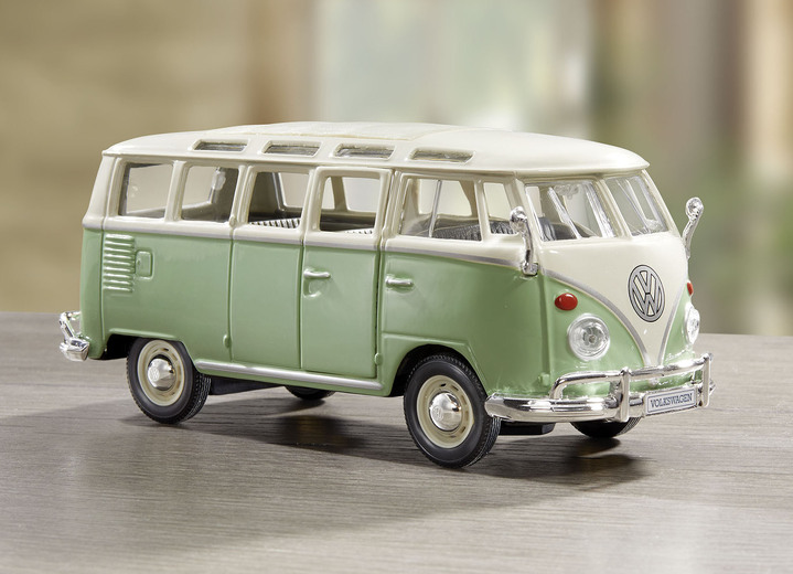 Sammlermodelle - VW Bus Samba von Maisto, in Farbe GRÜN-CREME