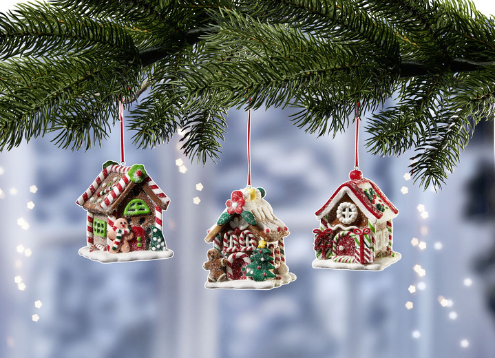 - Baumhänger, 3er-Set, in Farbe BRAUN-WEISS-ROT Ansicht 2