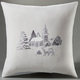 Tischdecken - Tischdecke mit romantischem Winterdorf-Dessin – Farbe WOLLWEISS Tischdecken - Tischdecke mit romantischem Winterdorf-Dessin, in Größe 101 (2x Platzset, 35x 50 cm) bis 404 (Kissenbezug, 40x 40 cm), in Farbe WOLLWEISS