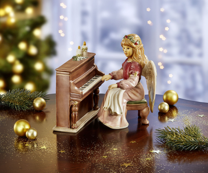 Goebel-Figuren - Schutzengel Gloria aus Feinsteingut, in Farbe ROSA Ansicht 2