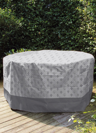 Winterlicher Garten - Witterungs- und UV-beständige Abdeckhüllen – Farbe GRAU – Ansicht  Winterlicher Garten - Witterungs- und UV-beständige Abdeckhüllen, in Farbe GRAU, in Ausführung für Schirm, ø 35 cm, Höhe 140 cm – Farbe GRAU – Ansicht
