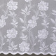 Klassisch - Zauberhafter Blumenfenster-Store in Jacquard-Qualität, in Größe 136 (H120xB250 cm) bis 180 (H175xB500 cm), in Farbe WEISS – Farbe WEISS – Ansicht 2