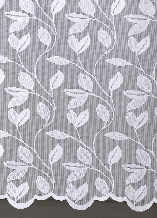 Klassisch - Fensterdekoration Ansicht 2 Klassisch - Fensterdekoration, in Größe 136 (Blumenfenster-Store, H120xB250 cm) bis 294 (Langstore, H245xB500 cm), in Farbe WEISS Ansicht 2