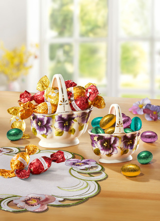 Gefüllte Porzellankörbchen, 2er-Set
