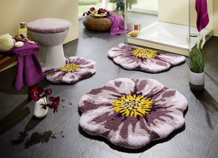 Badgarnituren - Supersoft Badgarnitur von Grund, in Größe 100 (Vorleger halbrund, 50x80 cm) bis 112 (WC-Deckelbezug, 47x50 cm), in Farbe TERRA Ansicht 3