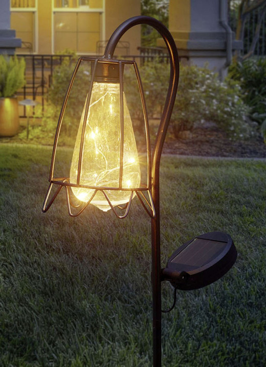 Gartenbeleuchtung - Solarleuchte in Rostoptik, in Farbe SCHWARZ Ansicht 3