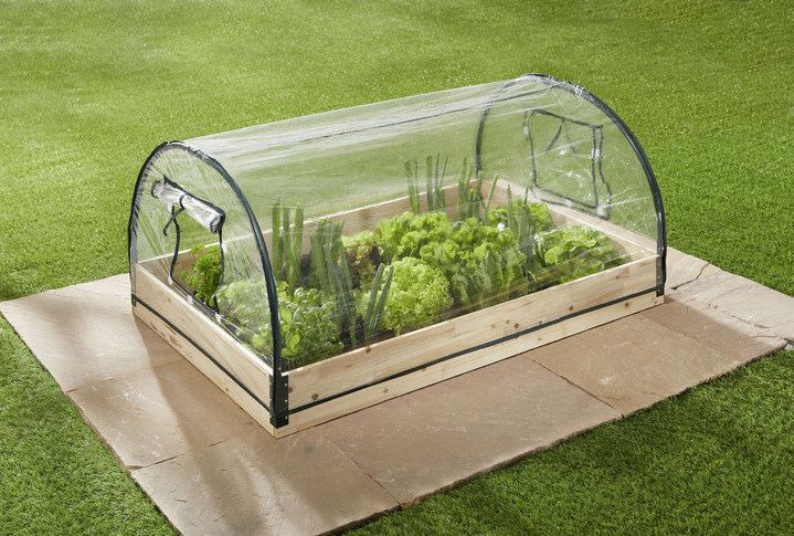 Blumentöpfe und Pflanzgefäße - Frühbeet mit 2 aufrollbaren Fenstern, in Farbe TRANSPARENT Ansicht 1