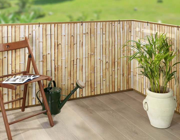 Sichtschutz - Balkon-Sichtschutz in Bambus-Optik  Ansicht 2 Sichtschutz - Balkon-Sichtschutz in Bambus-Optik , in Farbe BRAUN Ansicht 2