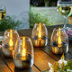 Gartenbeleuchtung - Solar-Windlichter, 4er-Set, in Farbe SILBER-TRANSPARENT – Farbe SILBER-TRANSPARENT – Ansicht 1
