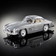 Sammlermodelle - Mercedes-Benz 300SL als Metallspritzgussmodell, in Farbe SILBER
