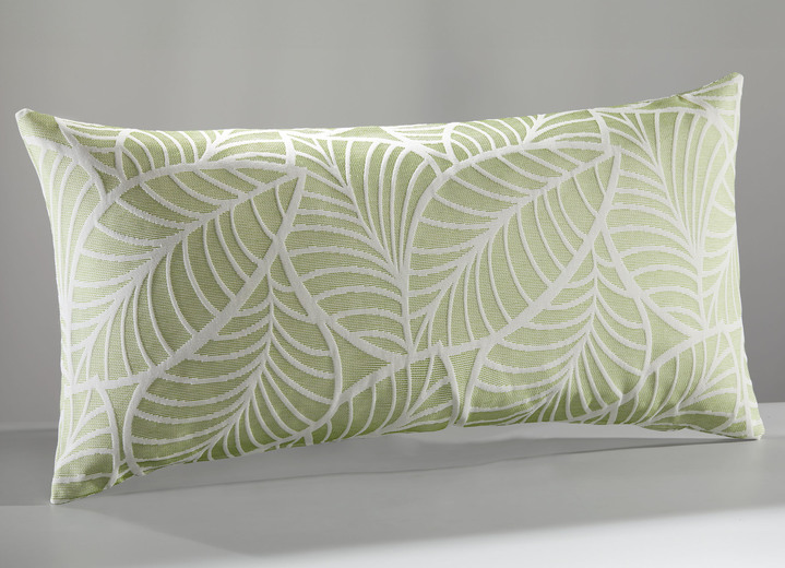 Tagesdecken - Tagesdecke und Kissenbezüge mit naturnahen Blättermotiven, in Größe 873 (Einzelbett, 135x210 cm) bis 924 (Kissenbezug, 40 x 80 cm), in Farbe BEIGE Ansicht 12