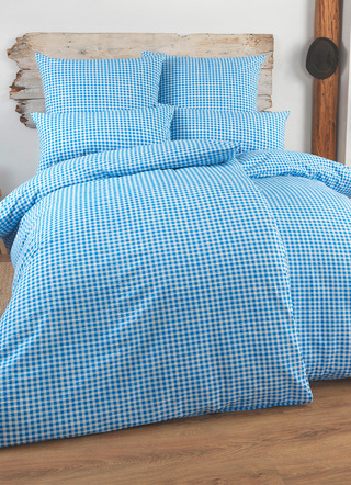 Florella - Bettwäsche-Garnitur mit Reißverschluss, in Größe 111 (40x80 cm + 135x200 cm) bis 115 (80x80 cm + 155x220 cm), in Farbe ROT