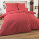 Florella - Bettwäsche-Garnitur mit Reißverschluss, in Größe 111 (40x80 cm + 135x200 cm) bis 115 (80x80 cm + 155x220 cm), in Farbe ROT