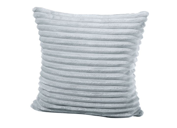 Dekokissen & Hüllen - Weicher Cord-Kissenbezug, in Farbe DUNKELBLAU Ansicht 3