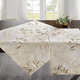 Tischdecken - Bestickte Tisch- und Raumdekoration mit Gräser- und Blätter-Dessin, in Größe 130 (2 Deckchen, 35x 50 cm) bis 404 (Kissenbezug, 40x 40 cm), in Farbe BEIGE – Farbe BEIGE – Ansicht 1