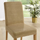 Sessel- & Sofaüberwürfe - Stretch-Stuhlbezug mit Glanzgarn, in Farbe BEIGE – Farbe BEIGE – Ansicht 1