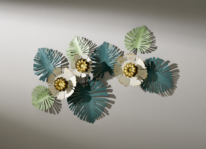 Metall-Wandbilder - Wandbild aus hochwertigem Metall, in Farbe GRÜN-CREME Ansicht 2