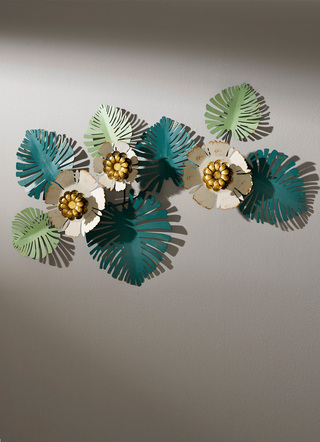 Metall-Wandbilder - Wandbild aus hochwertigem Metall, in Farbe GRÜN-CREME