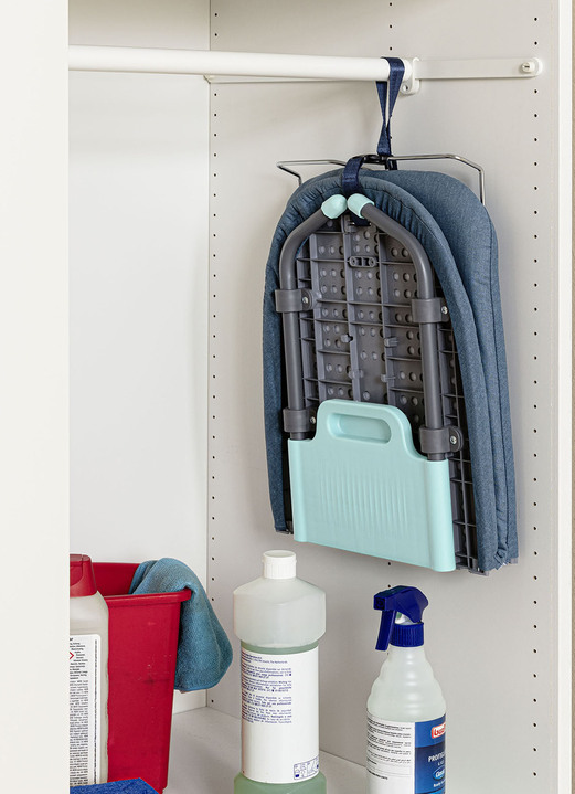 Bügelhilfen - Faltbares Tischbügelbrett fürs schnelle Bügeln zwischendurch, in Farbe BLAU Ansicht 2