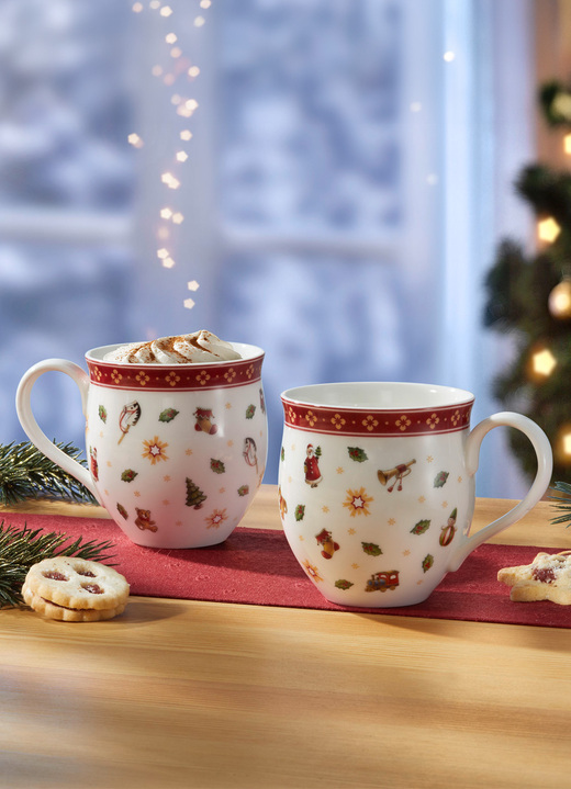 Villeroy & Boch - Henkelbecher aus der Toy’s Delight-Kollektion, in Farbe WEISS-ROT Ansicht 2