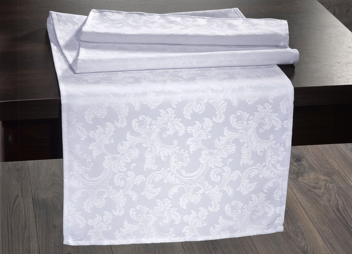 Tischdecken - Bügelfreie Tischdecke mit Fleckschutz-Ausrüstung, in Größe 130 (Läufer, 40x140 cm) bis 220 (Tischdecke oval, 155x220 cm), in Farbe CHAMPAGNER Ansicht 7