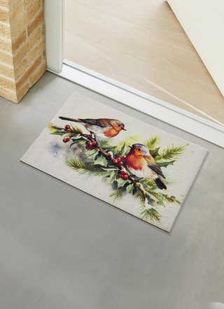 Fußmatte in winterlicher Optik