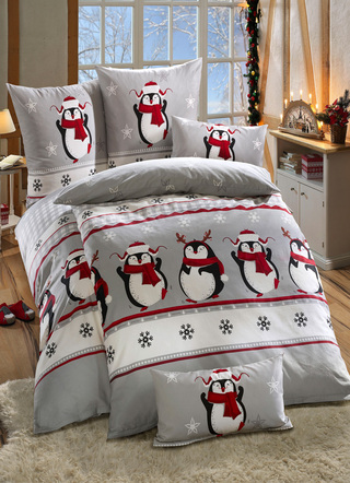 - Soft-Biber Bettwäsche-Garnitur von Florella, in Größe 111 (40x80 cm + 135x200 cm) bis 115 (80x80 cm + 155x220 cm), in Farbe MULTICOLOR