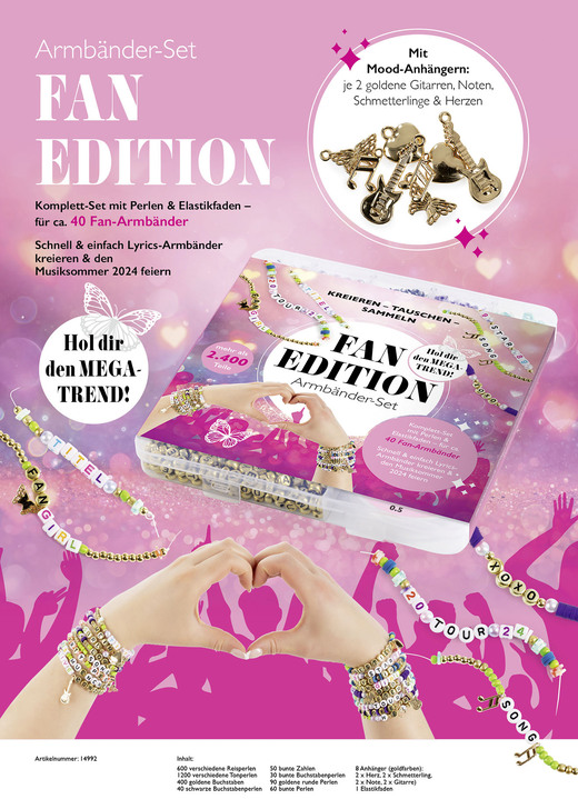 Geschenkideen - Schmuck-Bastelset Armbänder, in Farbe BUNT Ansicht 2