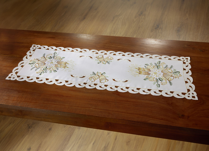 Tischdecken - Hochwertig bestickte Tisch- und Raumdekoration aus dem Hause Schäfer, in Größe 101 (Läufer, 40x 85 cm) bis 404 (Kissenbezug, 40x 40 cm), in Farbe MULTICOLOR Ansicht 3