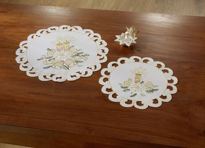 Tischdecken - Hochwertig bestickte Tisch- und Raumdekoration aus dem Hause Schäfer, in Größe 101 (Läufer, 40x 85 cm) bis 404 (Kissenbezug, 40x 40 cm), in Farbe MULTICOLOR Ansicht 1