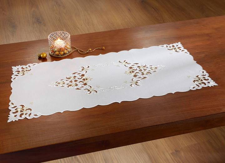 Tischdecken - Tischdecke mit aufwendigen Stickereien, in Größe 101 (Deckchen, 35x 50 cm) bis 404 (Kissenbezug, 40x 40 cm), in Farbe ROT Ansicht 4